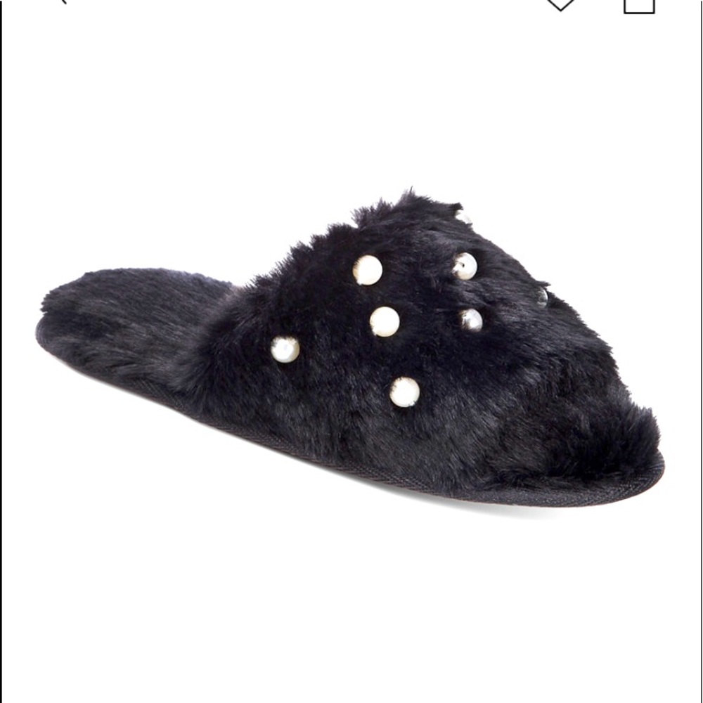 INC Black Slippers